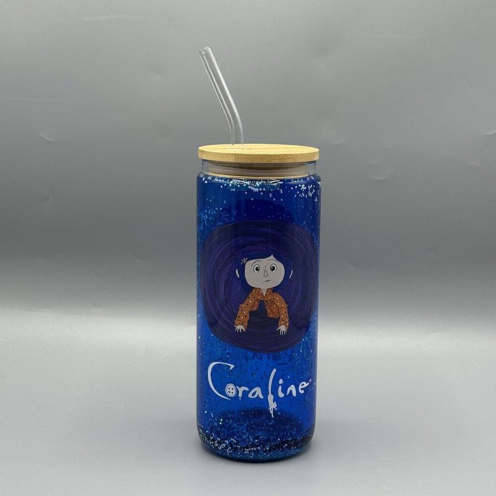Coraline Snow Globe Glass Tumbler New In Box